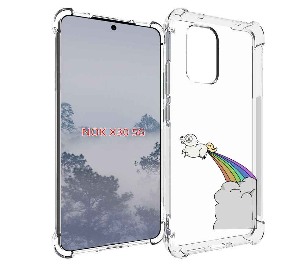 

Чехол MyPads летающее-пони детский для Nokia X30 5G, Tocco