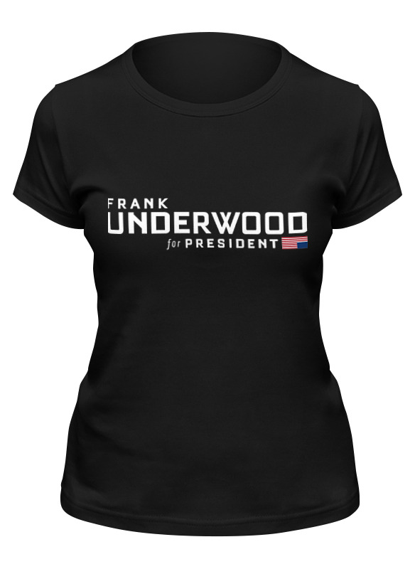 

Футболка женская Printio Frank underwood черная L, Черный, Frank underwood