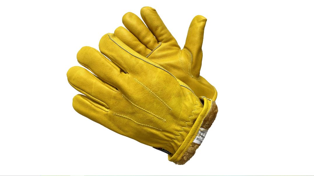 Утепленные цельнокожаные краги сварщика Gward Force Gold Zima 11 XXL XY280, жёлтые lucky reptile перчатка защитная кожаная на левую руку protection glove