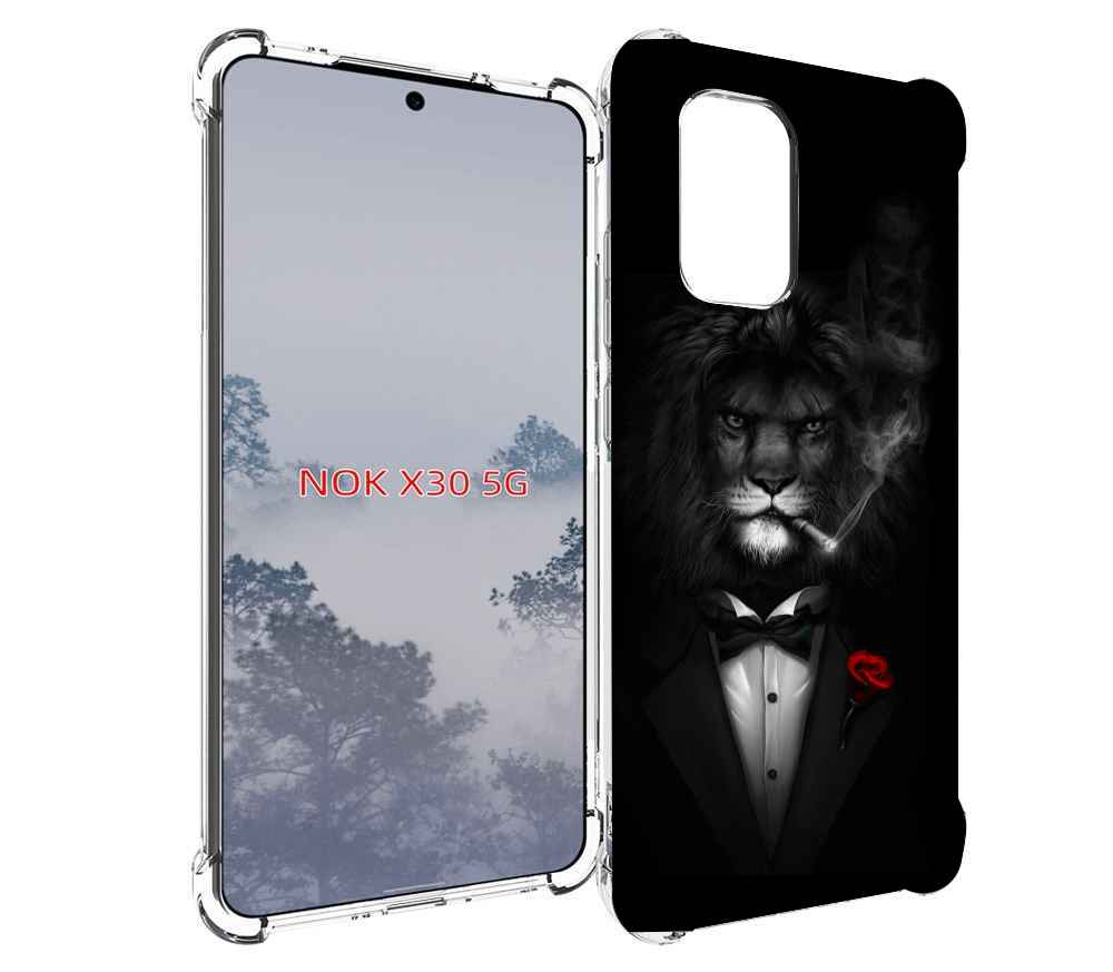 

Чехол MyPads лев-в-темноте-с-сигаретой мужской для Nokia X30 5G, Tocco