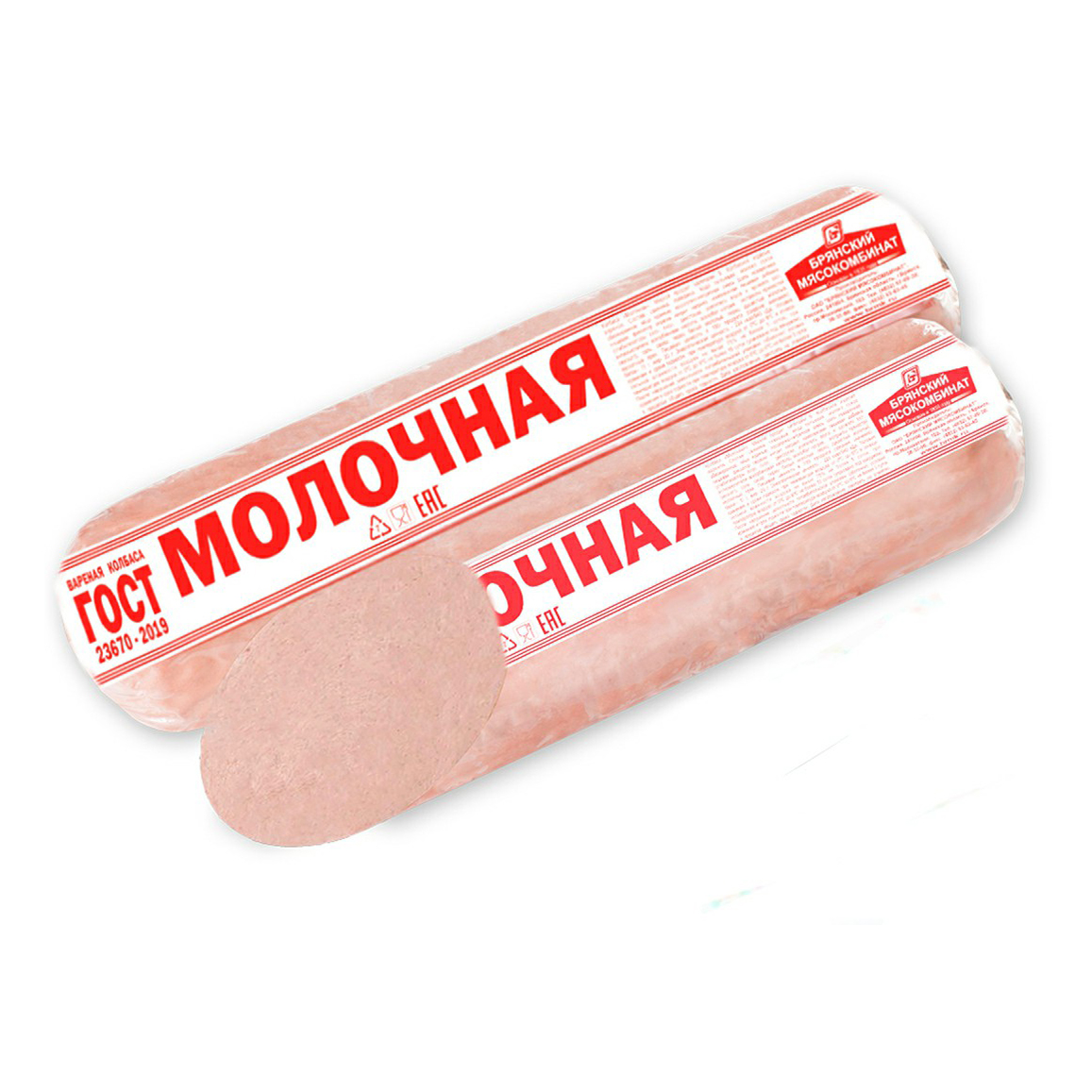 

Колбаса вареная Брянский мясокомбинат Молочная +-900 г