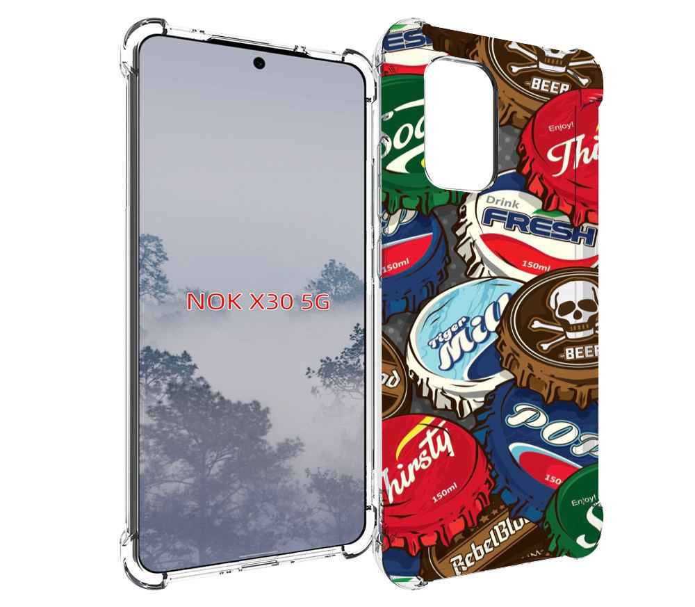 

Чехол MyPads крышки от баночек для Nokia X30 5G, Tocco