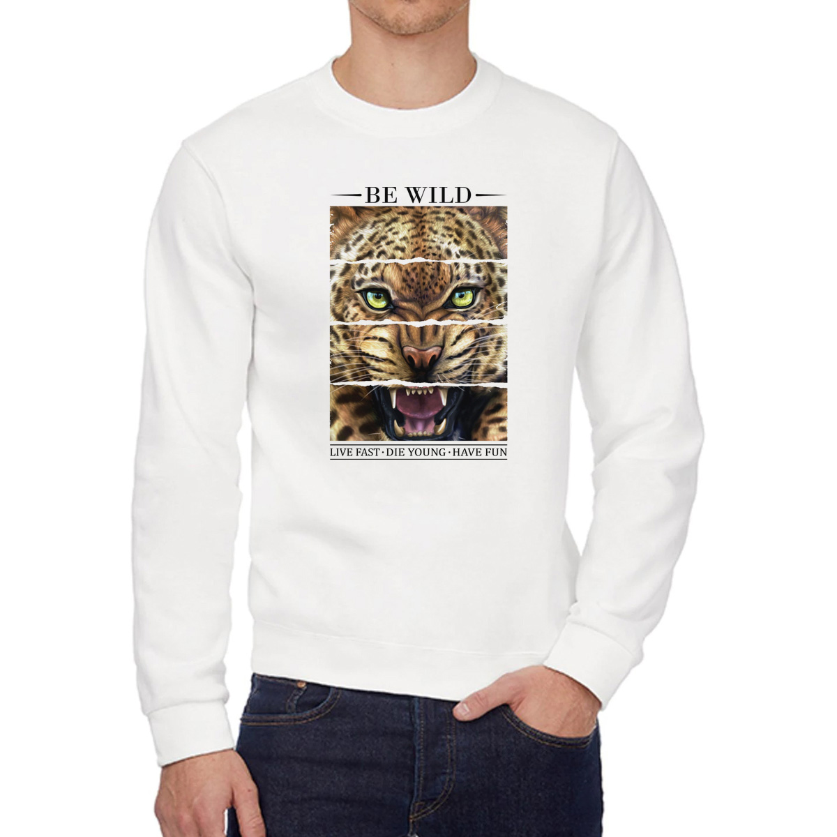 

Свитшот унисекс CoolPodarok W02575 белый 42 RU, 42W02575