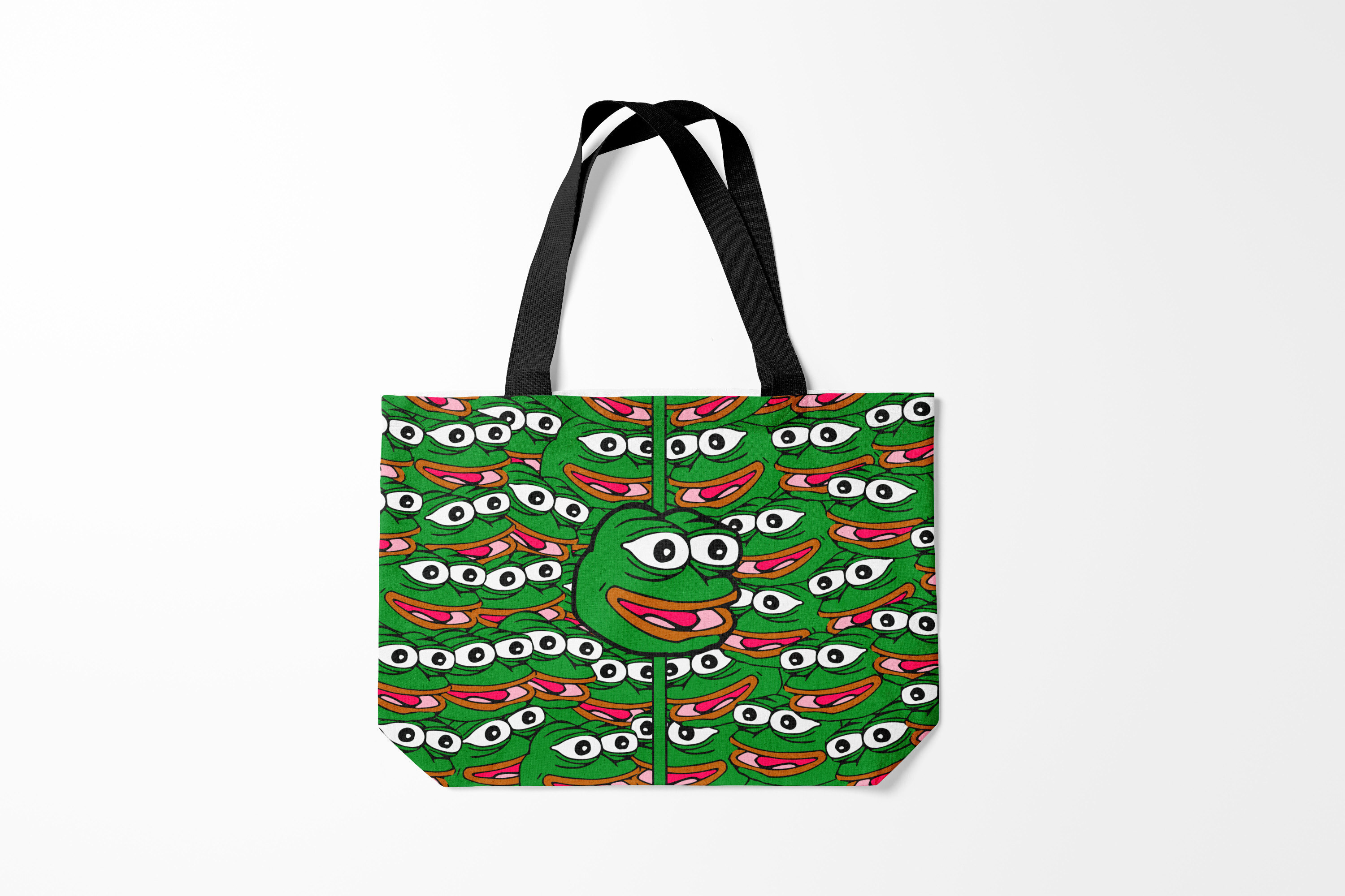 

Сумка шoппер унисекс Burnettie Pepe The Frog, зеленый, Pepe The Frog