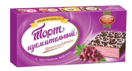 

Торт Волжский пекарь Изюмительный вафельный 270 г