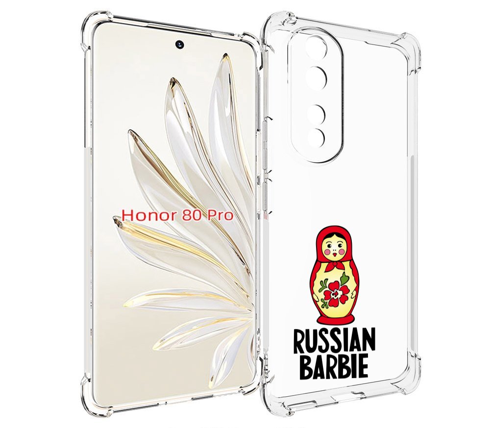 

Чехол MyPads матрешка для Honor 80 Pro, Прозрачный, Tocco