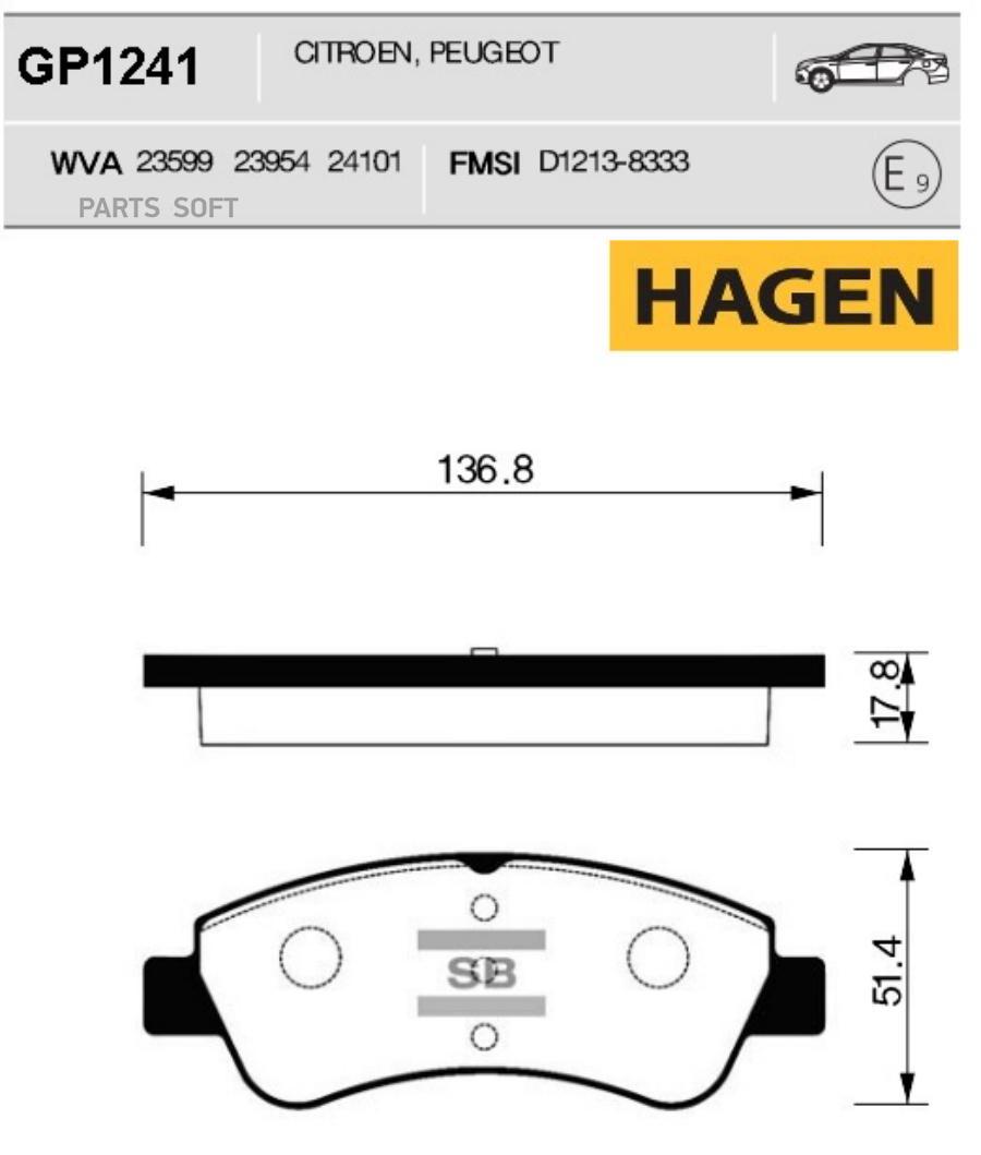 

SANGSIN BRAKE GP1241