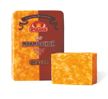 Сыр полутвердый Ичалки Мраморный 45%