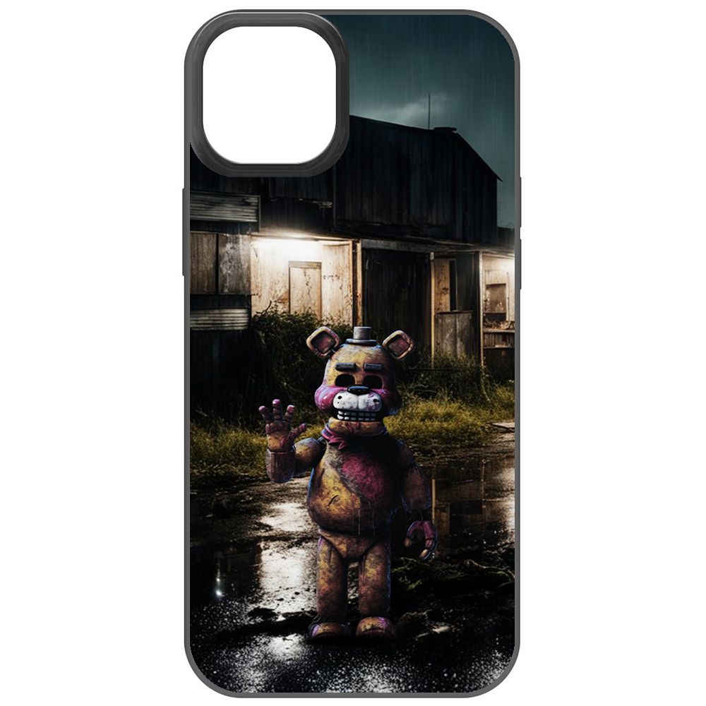

Чехол-накладка Krutoff Soft Case ФНАФ - Фредди под дождем для iPhone 15 Plus черный