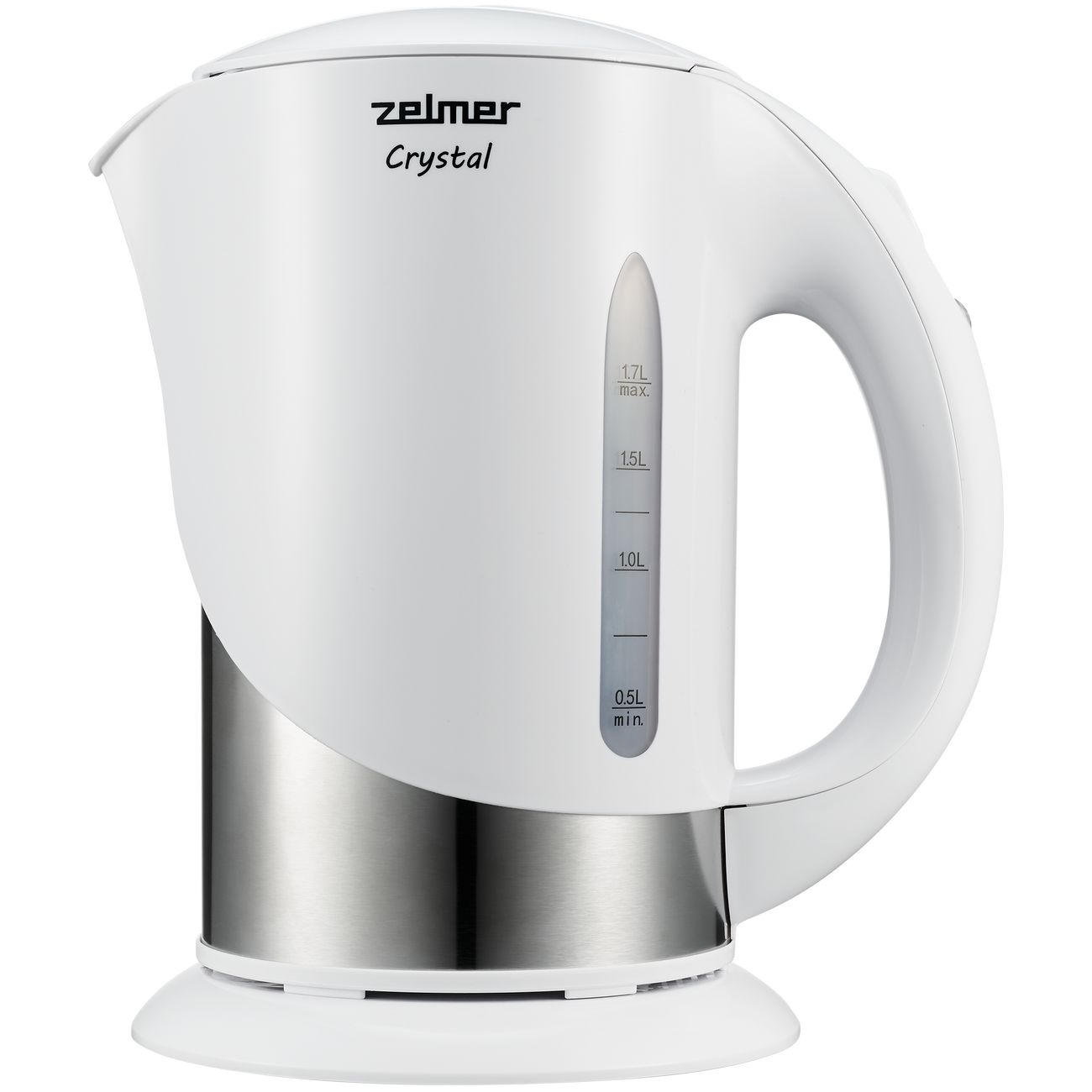 Чайник электрический Zelmer ZCK7630W 1.7 л белый, серебристый соковыжималка для цитрусовых zelmer zje2800 белый