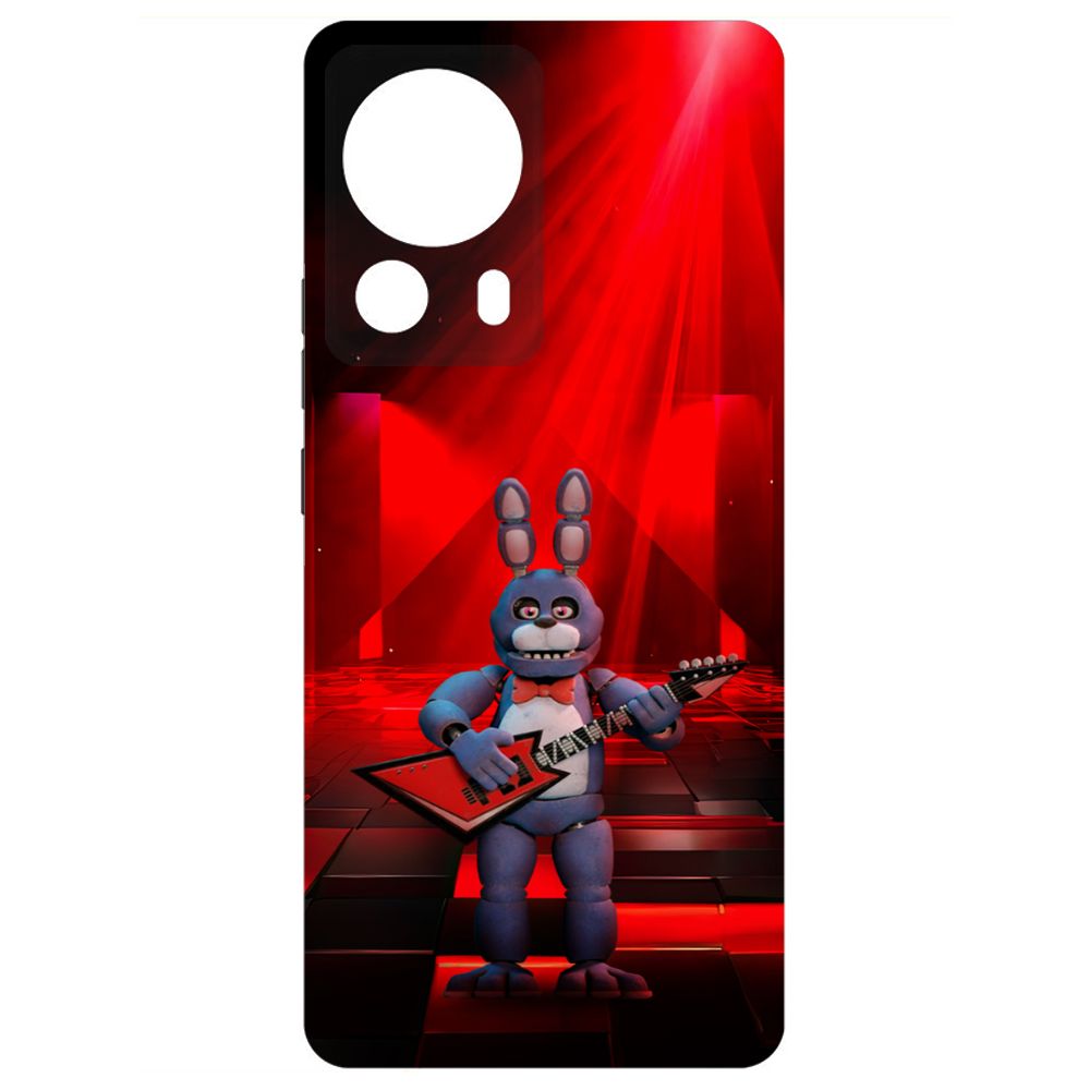 

Чехол-накладка Krutoff Soft Case ФНАФ - Бонни с гитарой для Xiaomi 13 Lite черный
