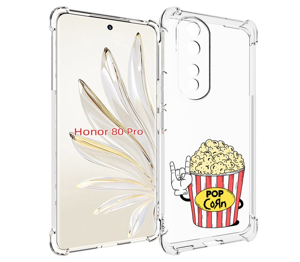 

Чехол MyPads крутой попкорн для Honor 80 Pro, Прозрачный, Tocco