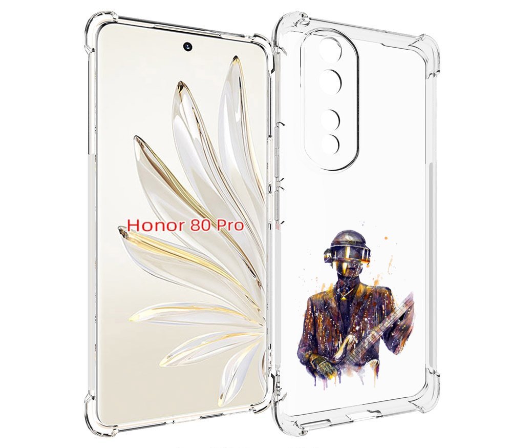 

Чехол MyPads космо-гитарист для Honor 80 Pro, Прозрачный, Tocco