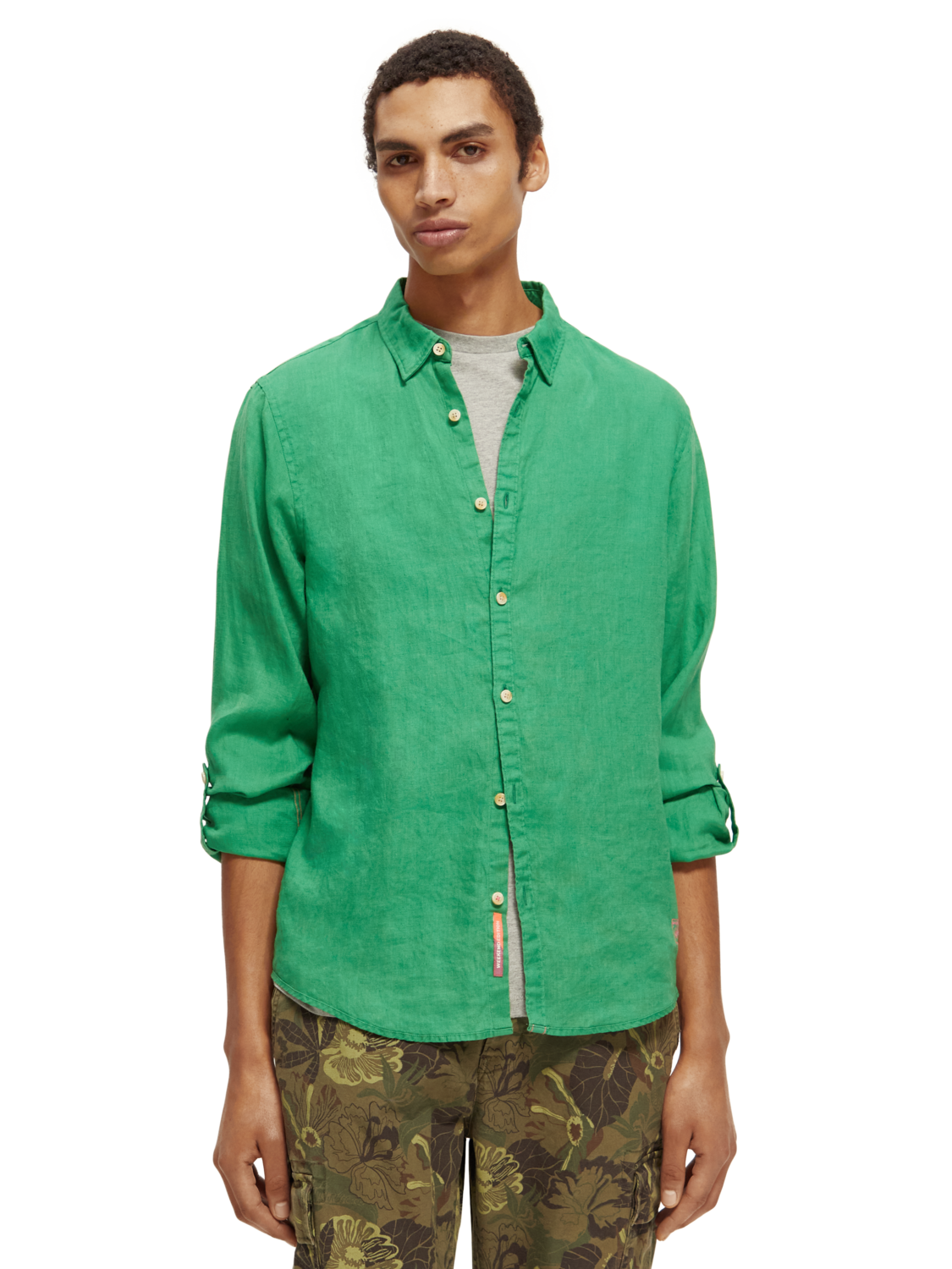 Рубашка мужская Scotch & Soda 171612/5612 зеленая XL