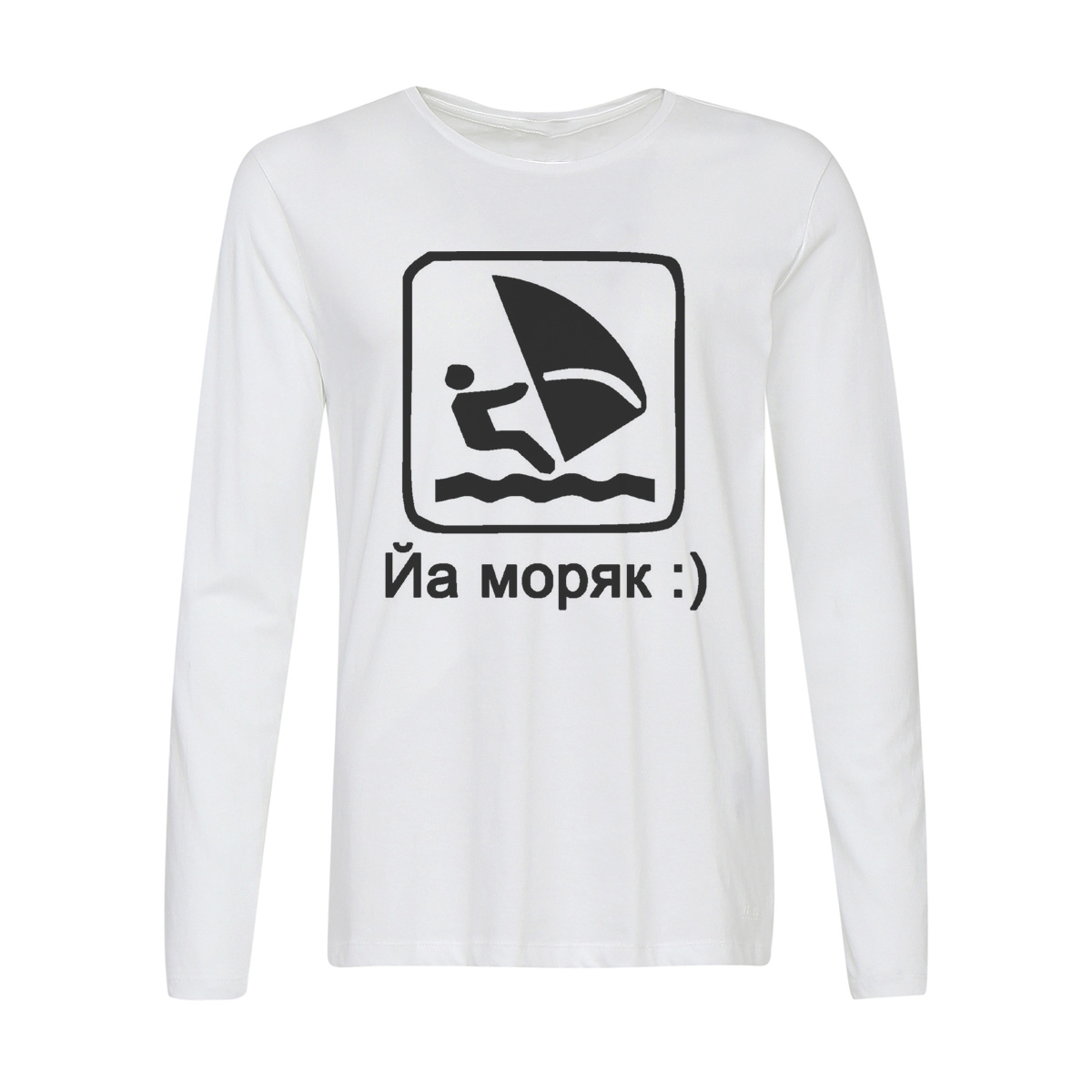 

Лонгслив CoolPodarok Йа моряк, Белый, w0112519
