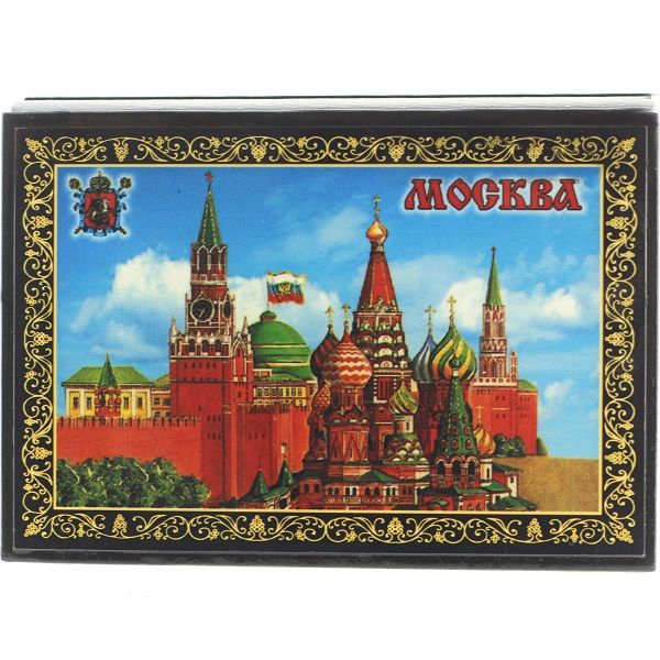 фото Деревянная шкатулка взгляни на москву (16 х 11 х 4 см) nobrand