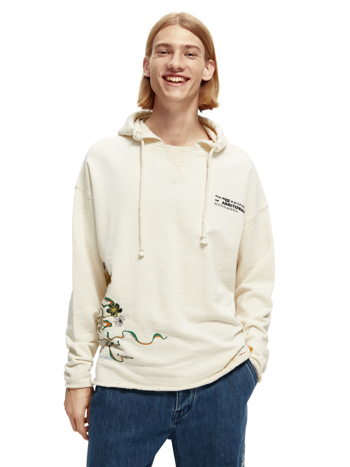 

Толстовка мужская Scotch & Soda 171432/0001 бежевая M, Бежевый, 171432/0001