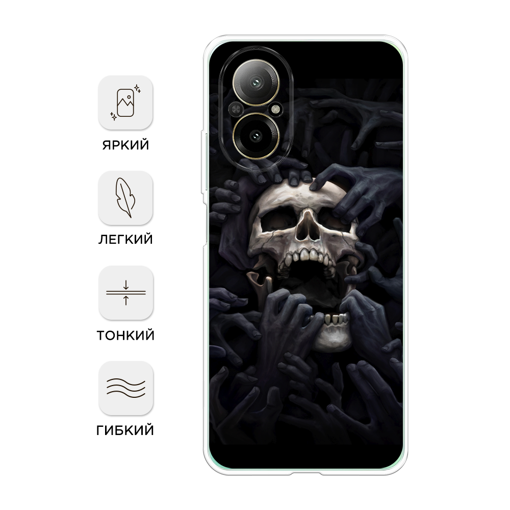 

Чехол Awog на Realme C67 4G "Череп 29", Черный;серый, 2515750-1