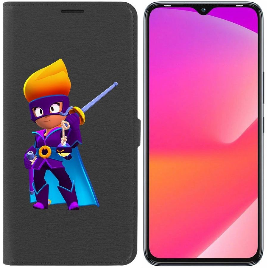 

Чехол-книжка Eco Book для Infinix Smart 6 Plus Brawl Stars-Амбер де Ла Вега