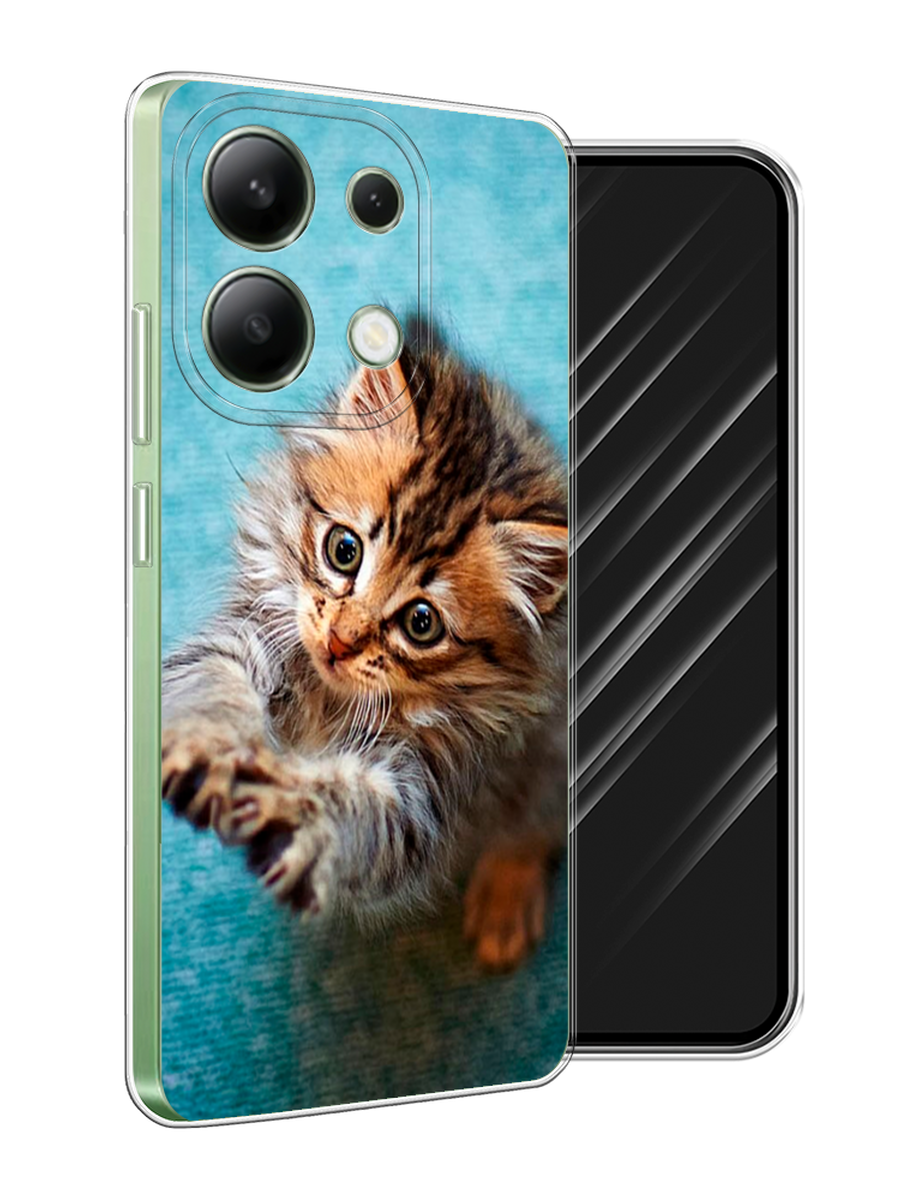 

Чехол Awog на Xiaomi Redmi Note 13 4G (Global) "Котенок просит есть", Бирюзовый;коричневый;белый, 321050-1