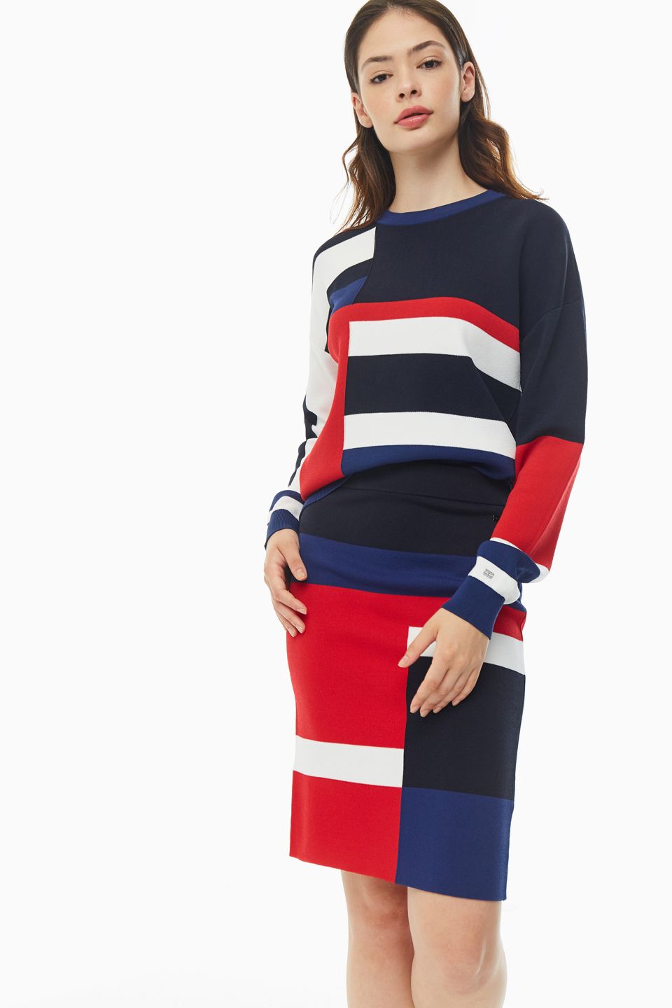 

Юбка женская Tommy Hilfiger WW0WW27553 красная M, Красный, WW0WW27553