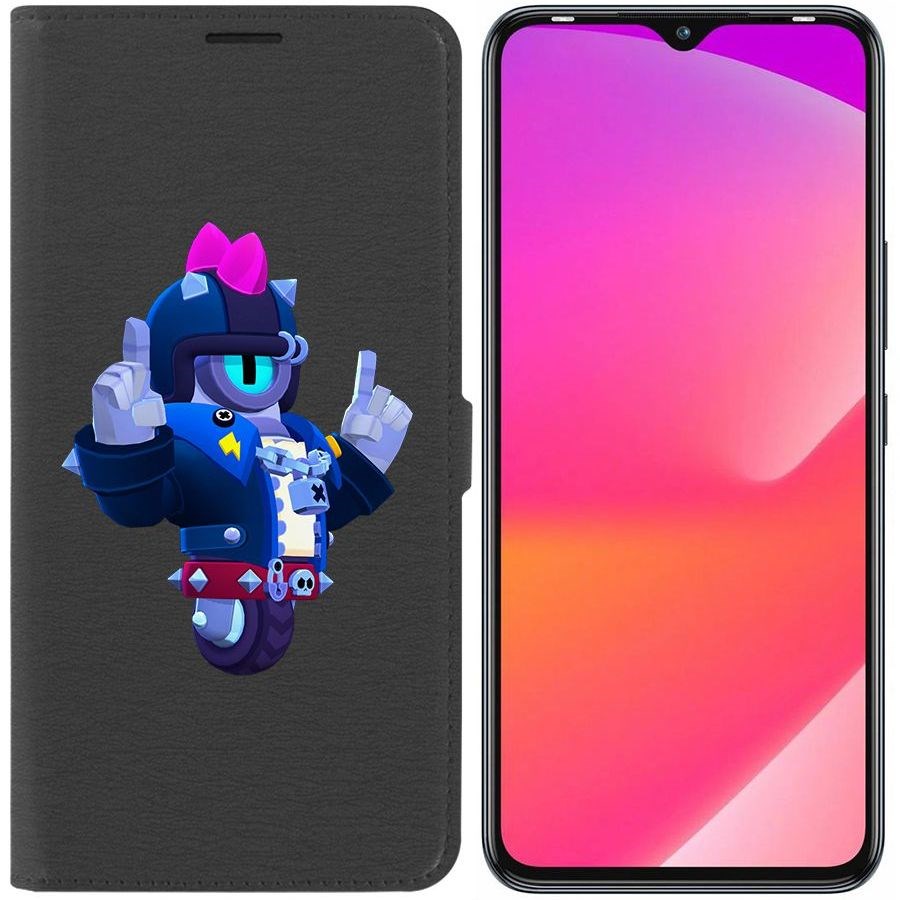 

Чехол-книжка Eco Book для Infinix Smart 6 Plus Brawl Stars-Дикий Сту