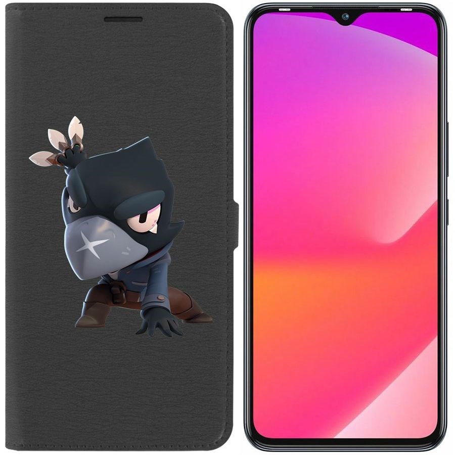 

Чехол-книжка Eco Book для Infinix Smart 6 Plus Brawl Stars-Ворон