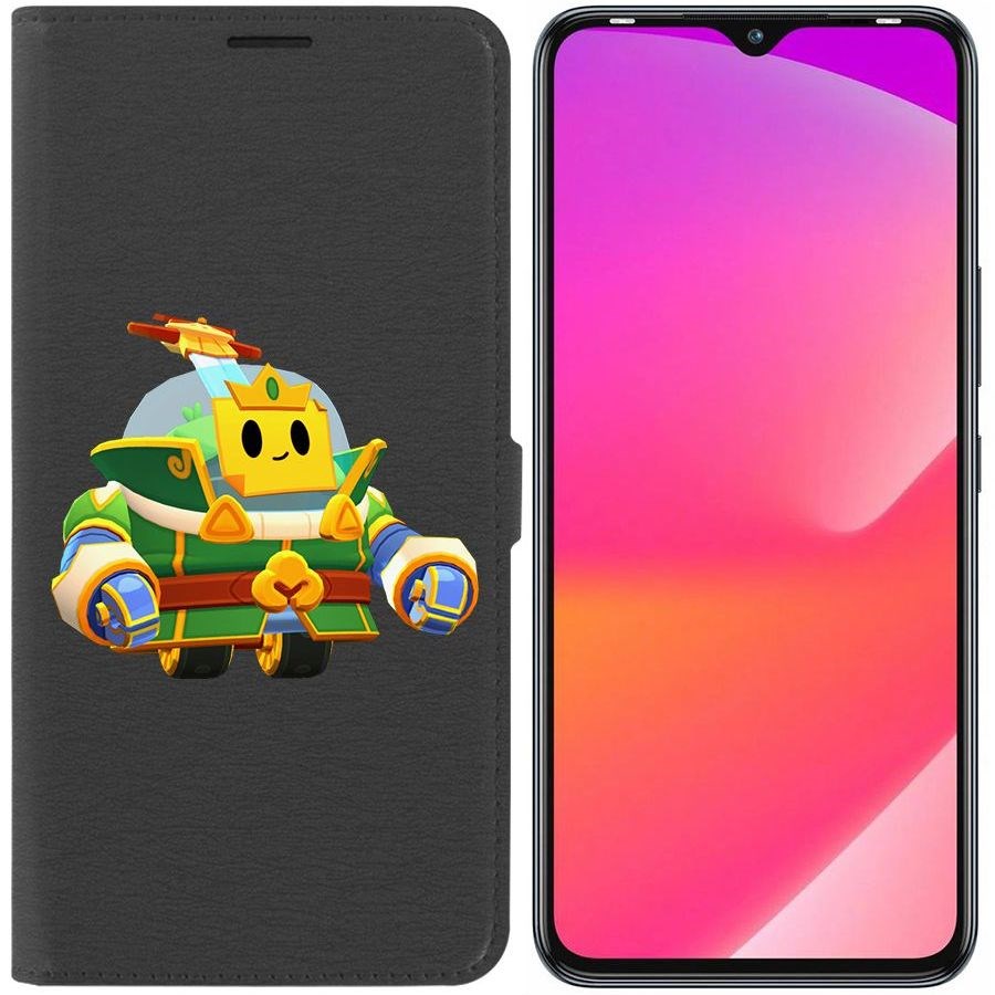 

Чехол-книжка Eco Book для Infinix Smart 6 Plus Brawl Stars-Изумрудный Принц Спраут