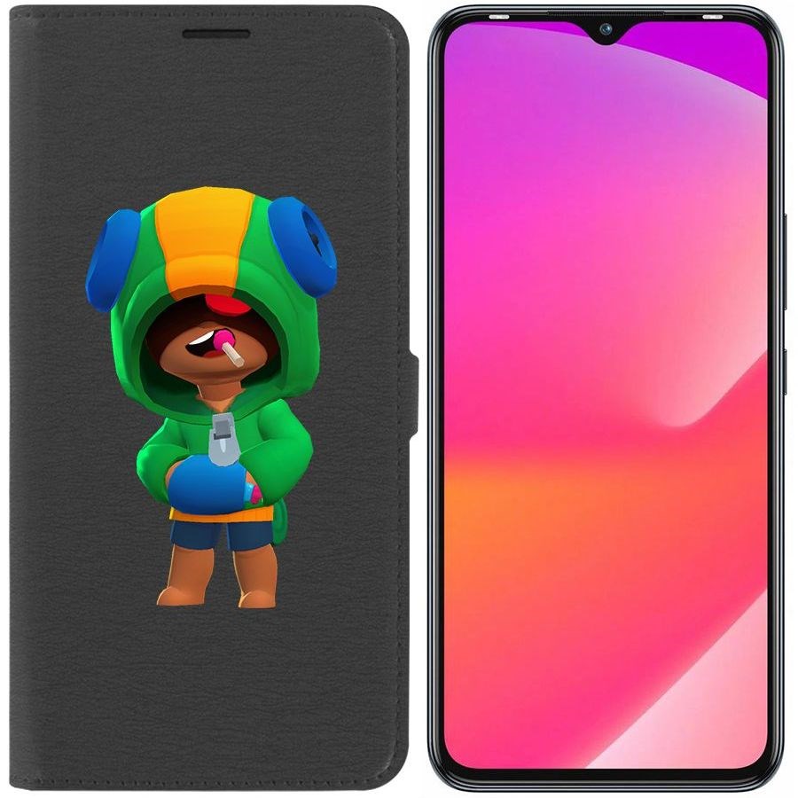 

Чехол-книжка Eco Book для Infinix Smart 6 Plus Brawl Stars-Леон