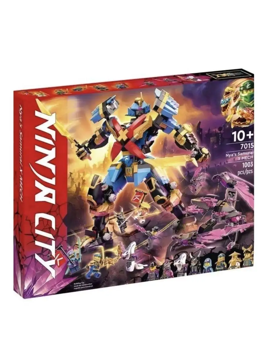 3D конструктор Ninjago 7015 Робот Нии Самурай Икс, 1003 дет конструктор lego ninjago ультра комбо робот ниндзя 71765