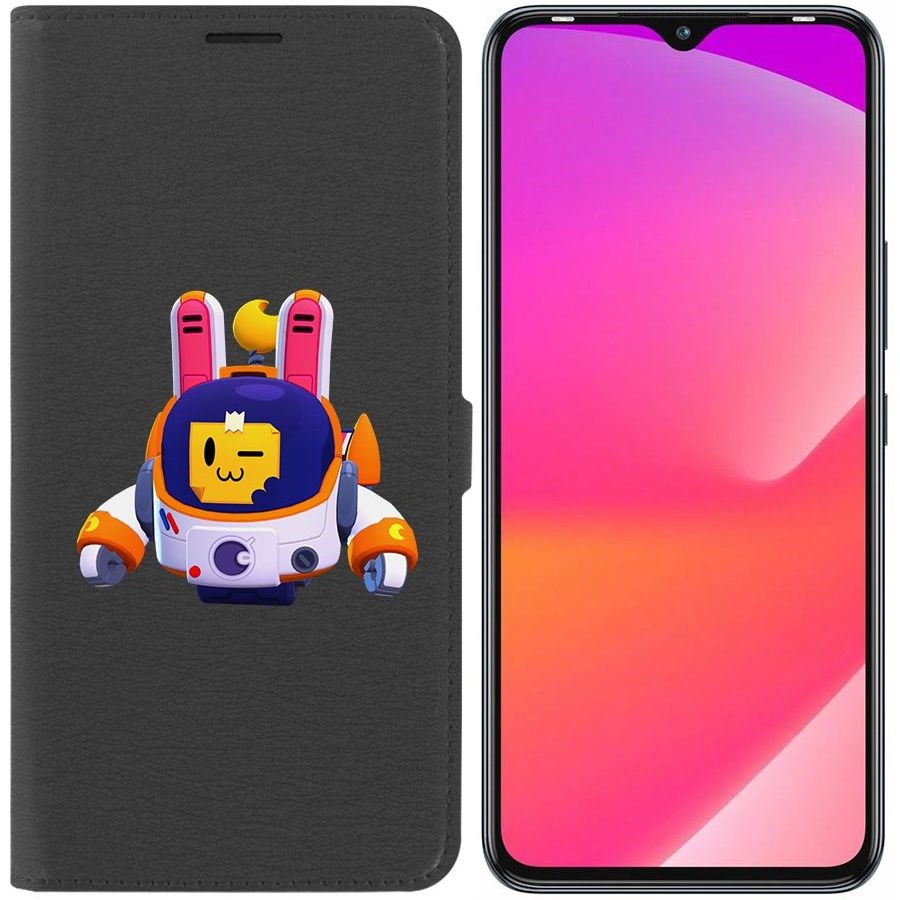 

Чехол-книжка Eco Book для Infinix Smart 6 Plus Brawl Stars-Лунный Спраут