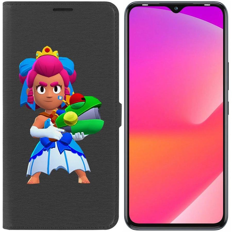 

Чехол-книжка Eco Book для Infinix Smart 6 Plus Brawl Stars-Принцесса Шелли