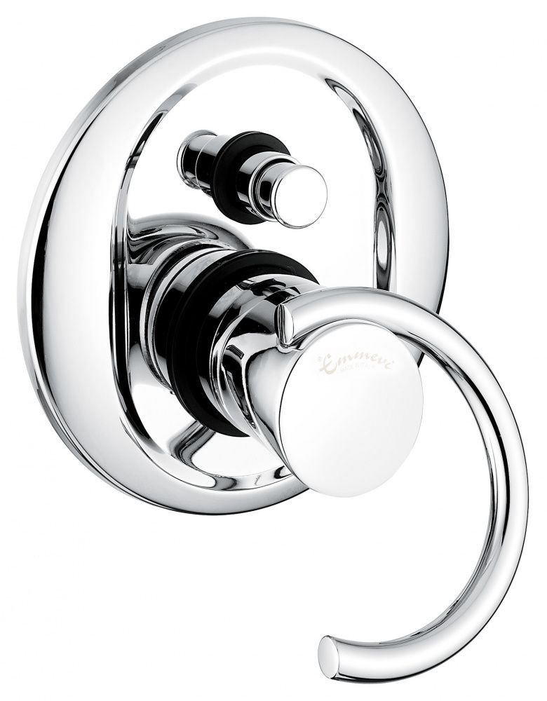 

Внутристенный смеситель Emmevi Twist на 2 выхода, цвет хром 6619CR