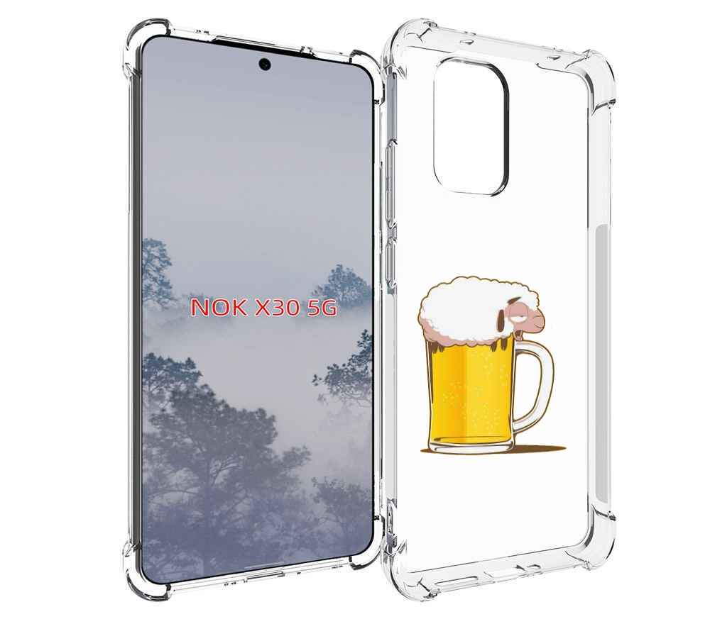 

Чехол MyPads кружка пива для Nokia X30 5G, Tocco
