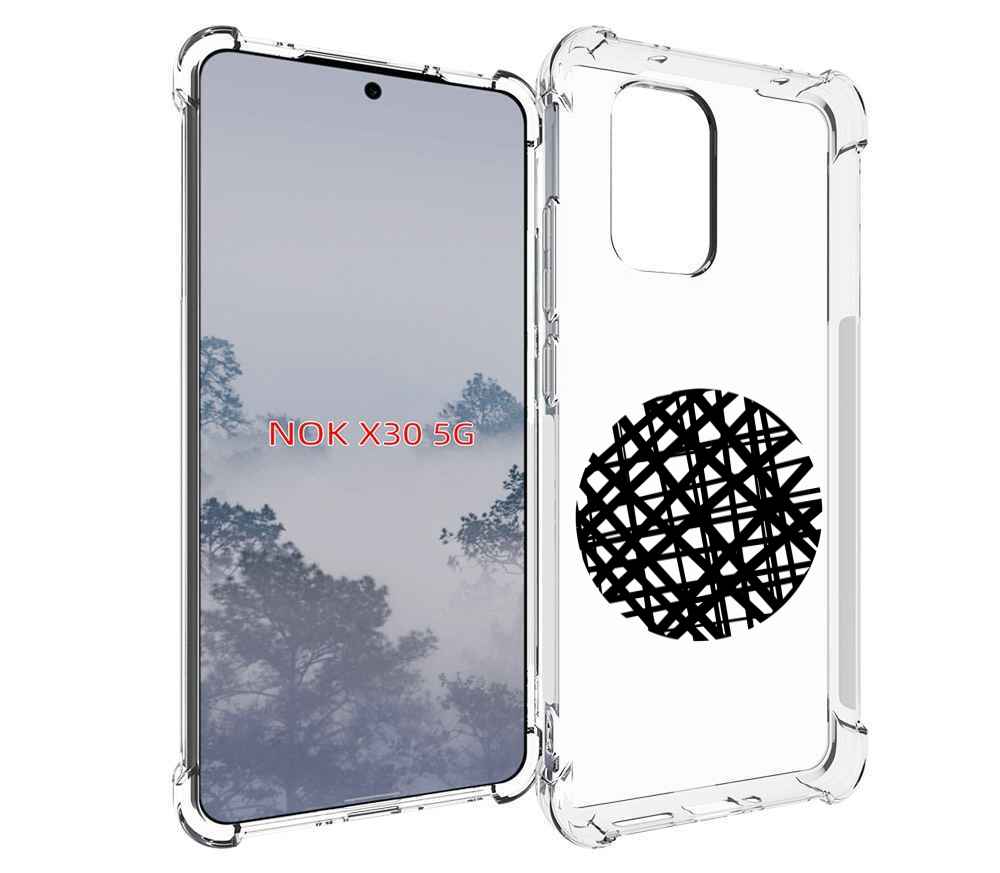 

Чехол MyPads круглая-абстракция для Nokia X30 5G, Tocco