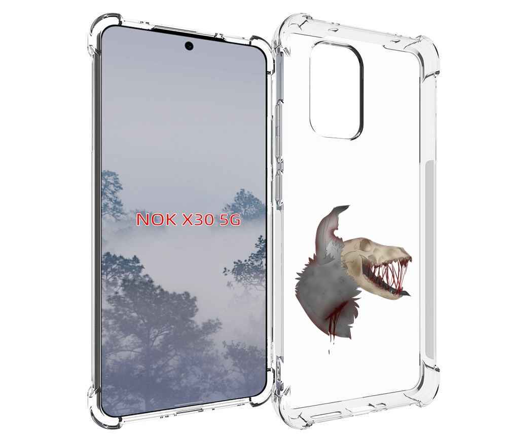 

Чехол MyPads кровавый-череп для Nokia X30 5G, Tocco