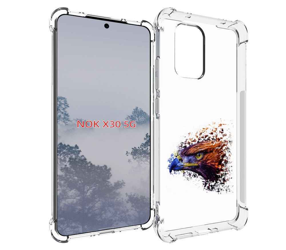 

Чехол MyPads красочный орел для Nokia X30 5G, Tocco