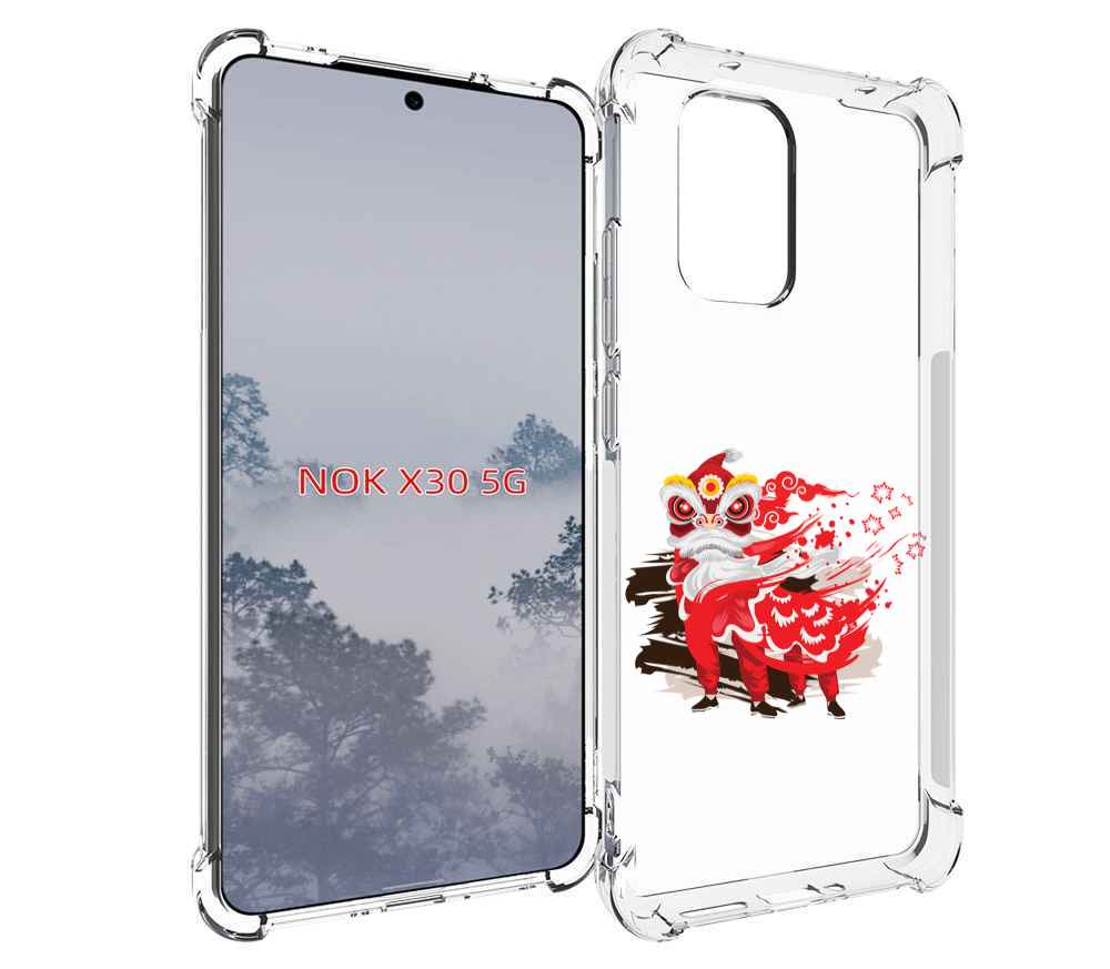 

Чехол MyPads красный-карнавал для Nokia X30 5G, Tocco
