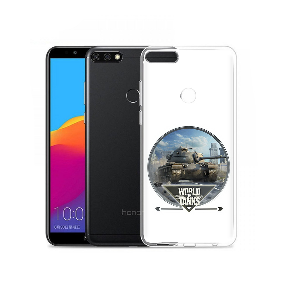 

Чехол MyPads Tocco для Honor 7C Pro Мир танков (PT113786.47.119), Прозрачный, Tocco