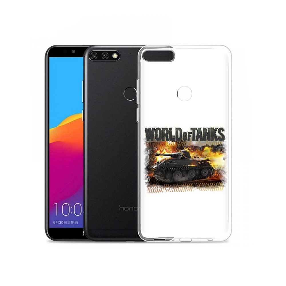 

Чехол MyPads Tocco для Honor 7C Pro Мир танков-2 (PT113786.47.118), Прозрачный, Tocco