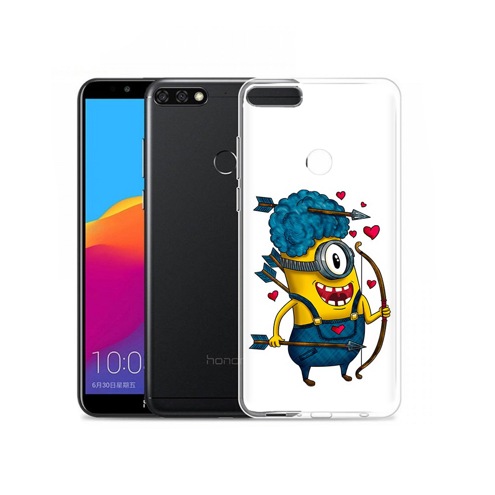 

Чехол MyPads Tocco для Honor 7C Pro Миньон купидон (PT113786.47.117), Прозрачный, Tocco