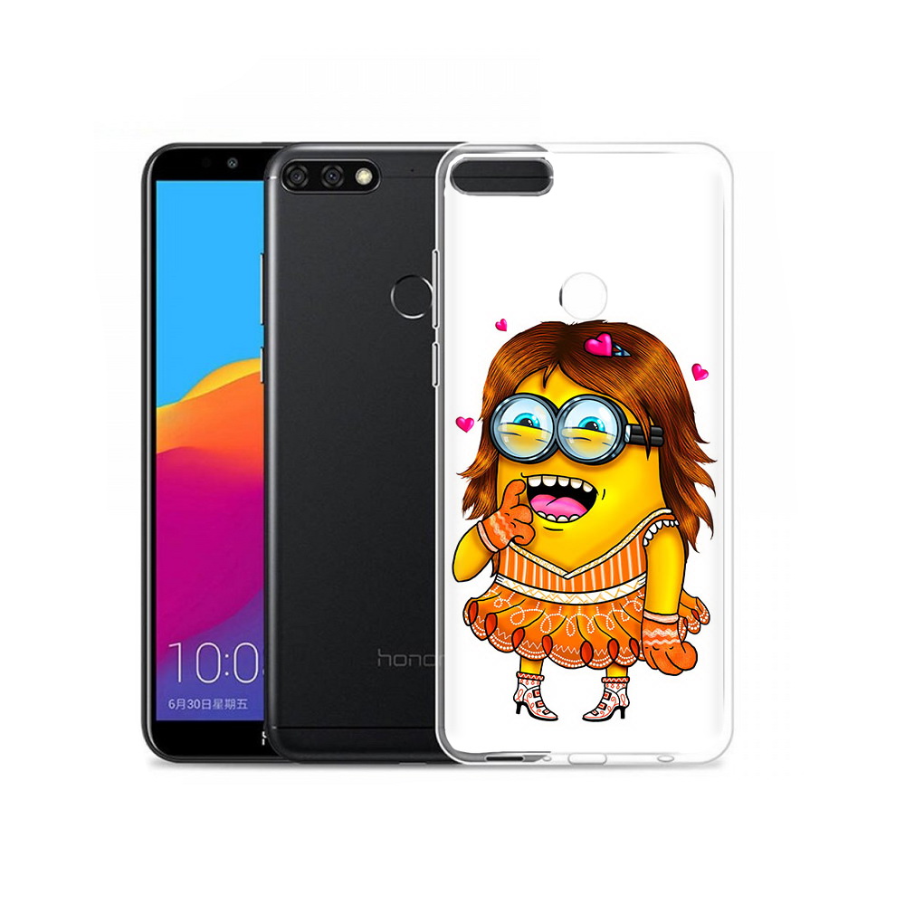 

Чехол MyPads Tocco для Honor 7C Pro Миньон девочка (PT113786.47.116), Прозрачный, Tocco