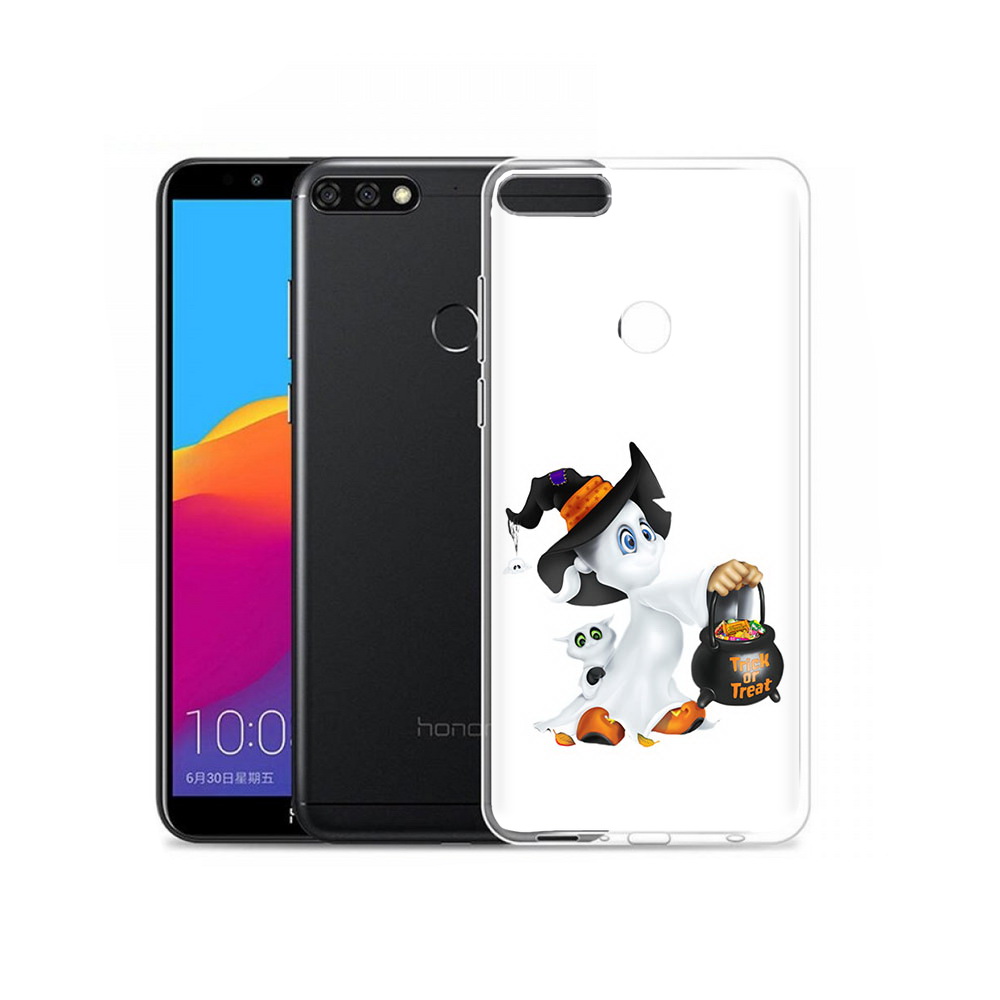

Чехол MyPads Tocco для Honor 7C Pro Маленький призрак (PT113786.47.113), Прозрачный, Tocco