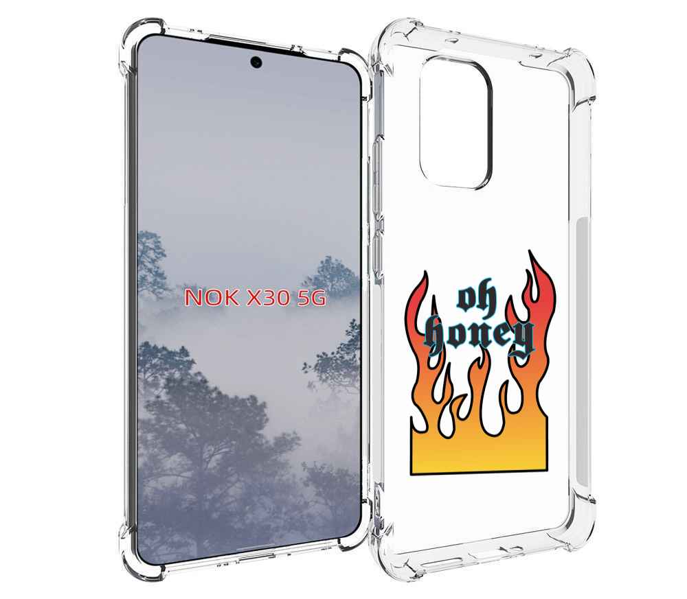 

Чехол MyPads красивое-пламя для Nokia X30 5G, Tocco