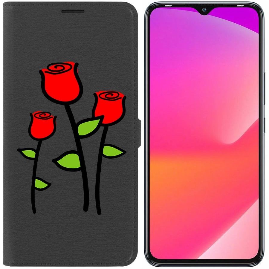 

Чехол-книжка Eco Book для Infinix Smart 6 Plus Розочки