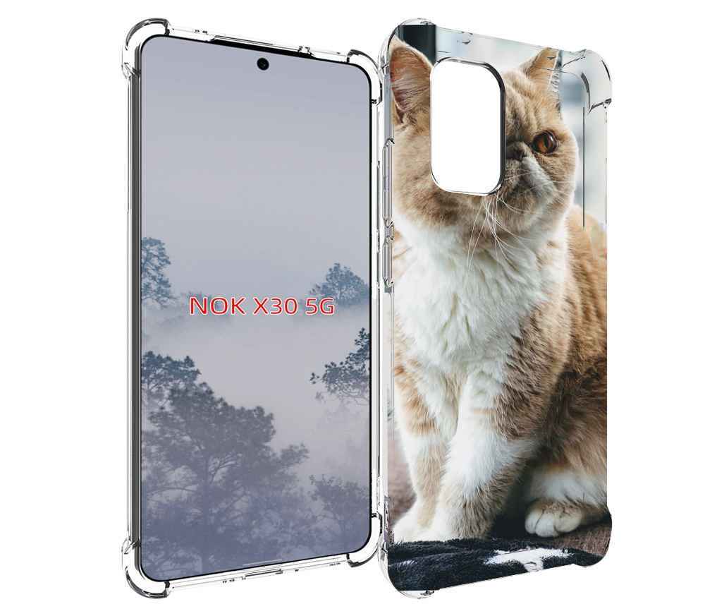 

Чехол MyPads кошка экзот для Nokia X30 5G, Tocco