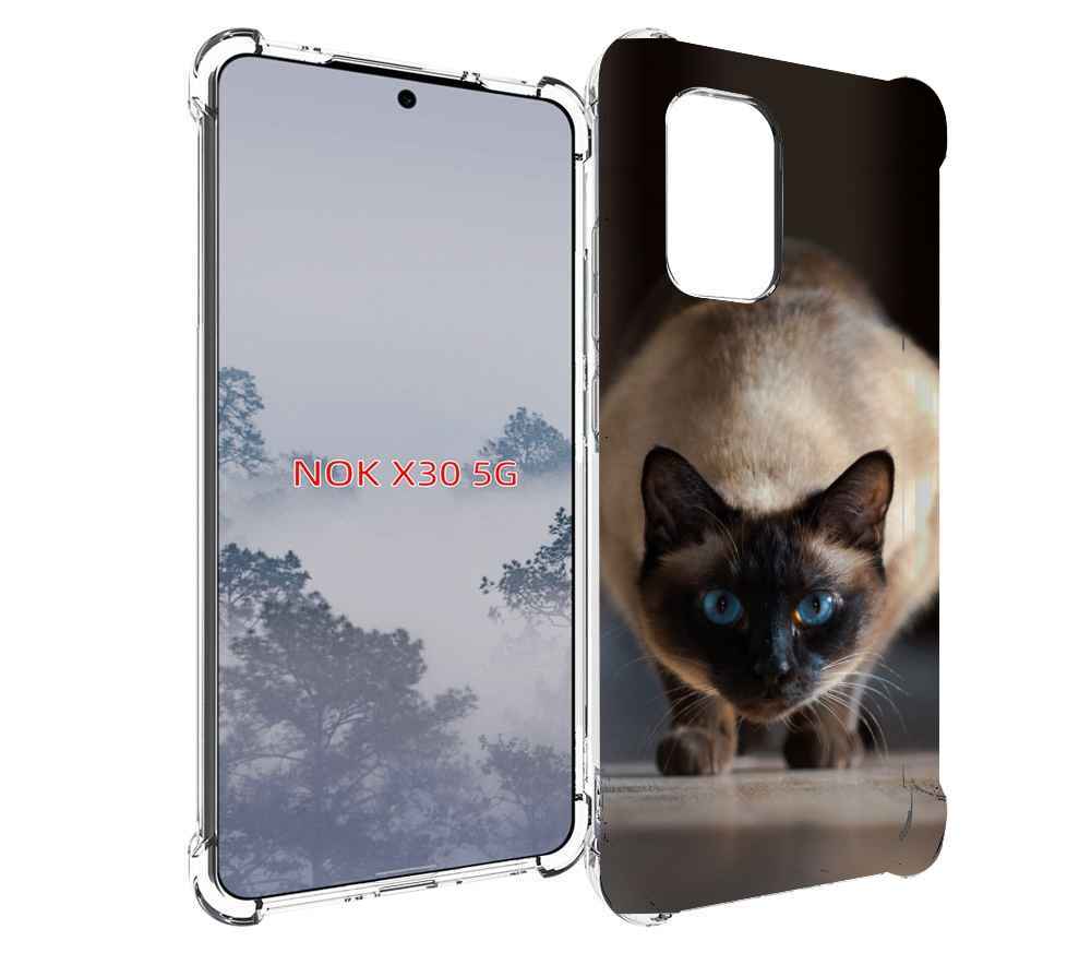 

Чехол MyPads кошка сиамская для Nokia X30 5G, Tocco