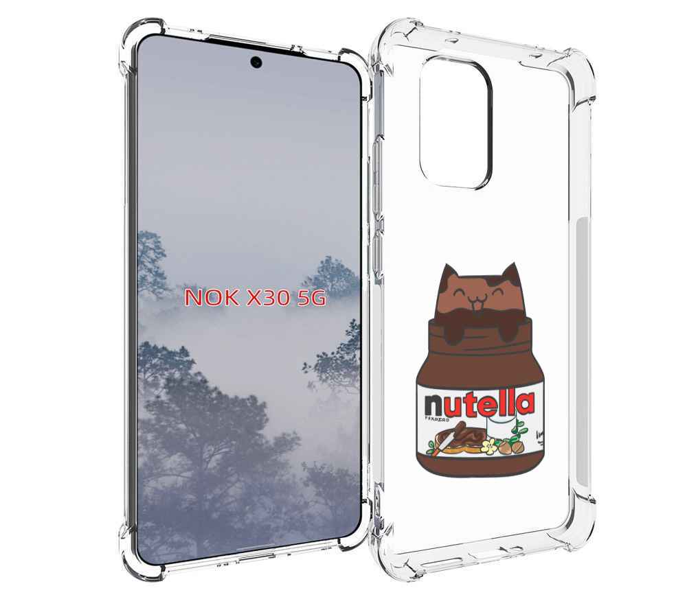 

Чехол MyPads кошечка-в-нутелле для Nokia X30 5G, Tocco