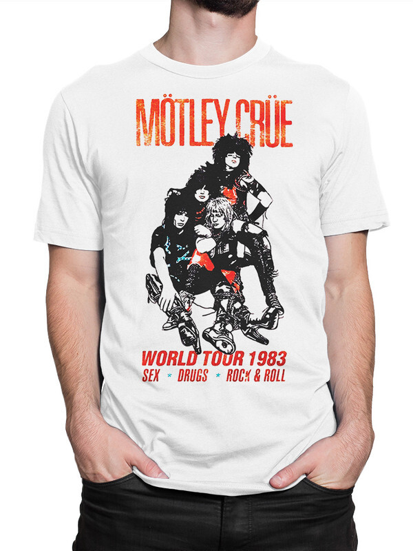 фото Футболка мужская design heroes motley crue белая xs