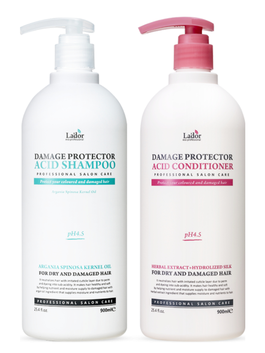 Купить Набор La'dor Damage Protector Acid Shampoo 1 шт & Damage Protector Acid Conditioner 1 шт, Набор Lador Damage Protector Acid Shampoo, 1 шт. & Damage Protector Acid Conditioner, 1 шт.